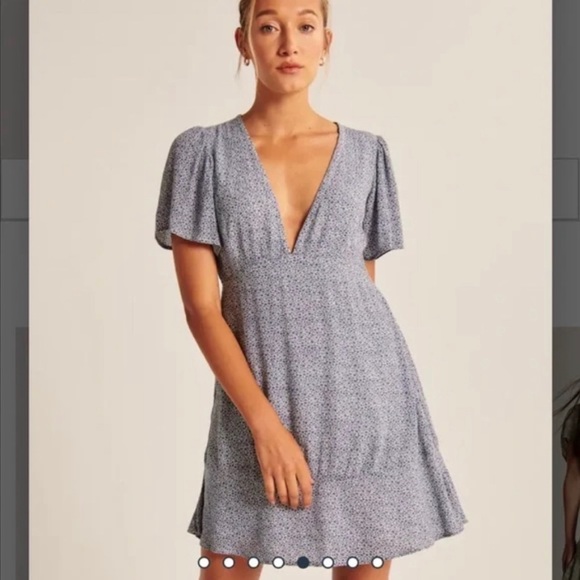 Abercrombie & Fitch Floral V Neck Dress - Picture 2 of 7